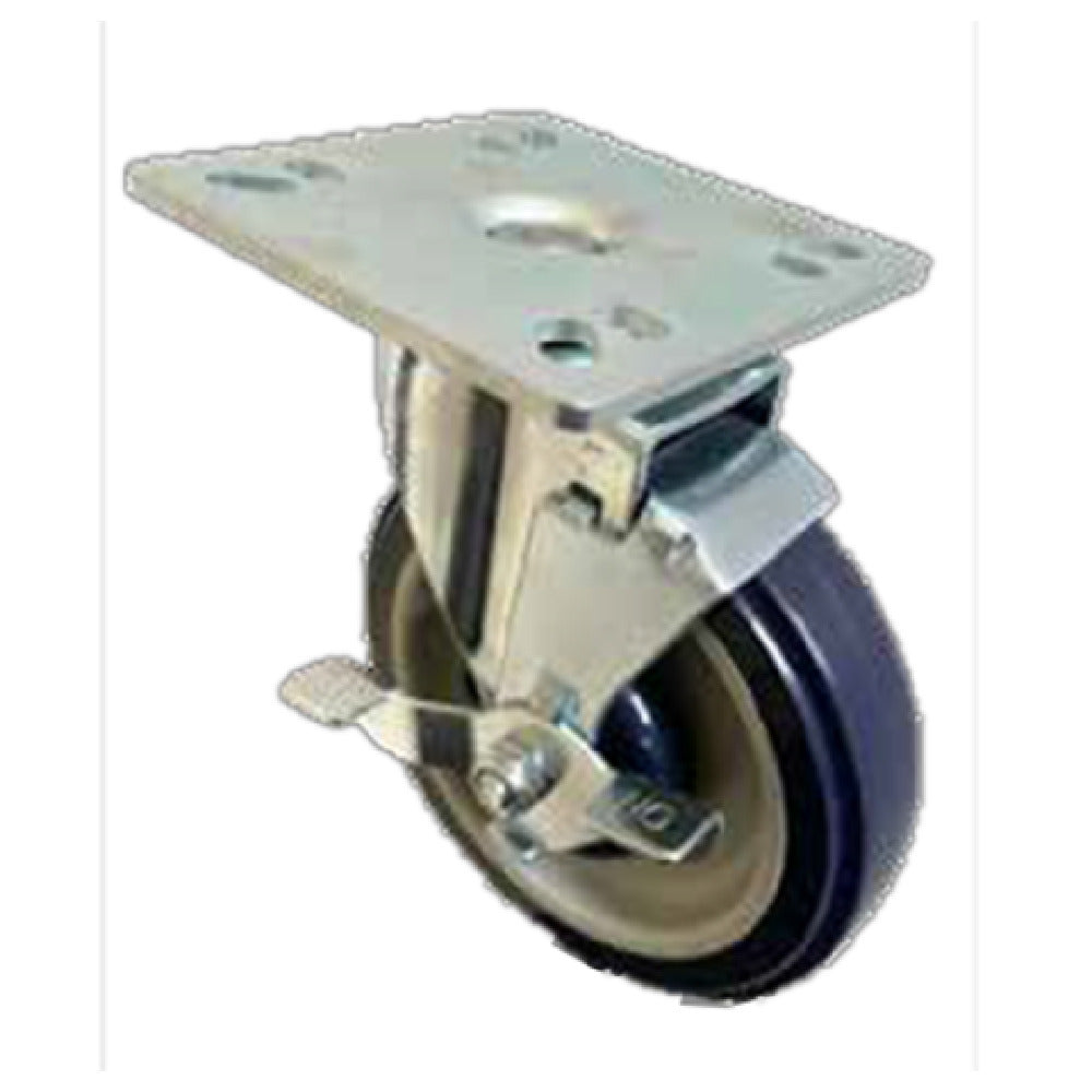 Sapphire Manufacturing SM-CS207 Square Plate Caster 5" Polyurethane Wheel 4" X 4" Plate