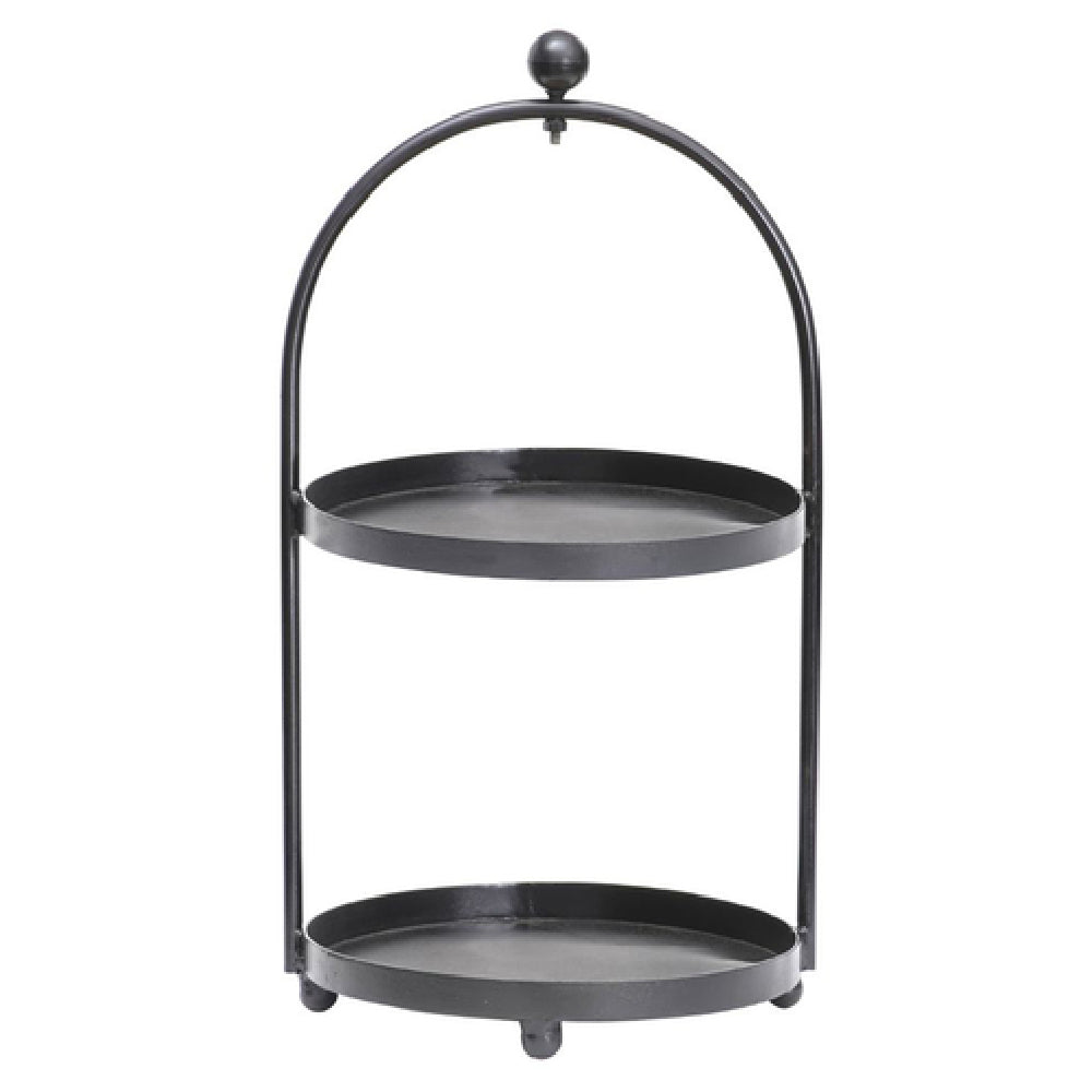 Hubert 11427 - Display Stand, 2-tier, 12-1/3" Dia. X 23-3/4"H
