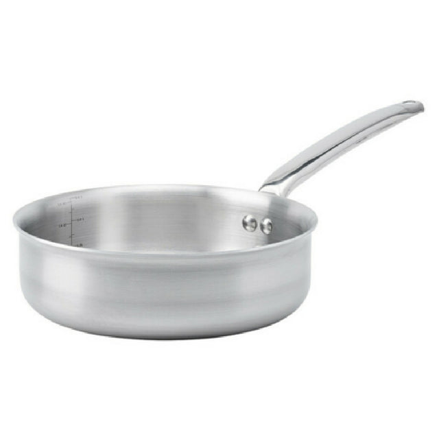 JB Prince S481 24 De Buyer Alchimy Straight Saute Pan 9.5"dia Brushed Finished