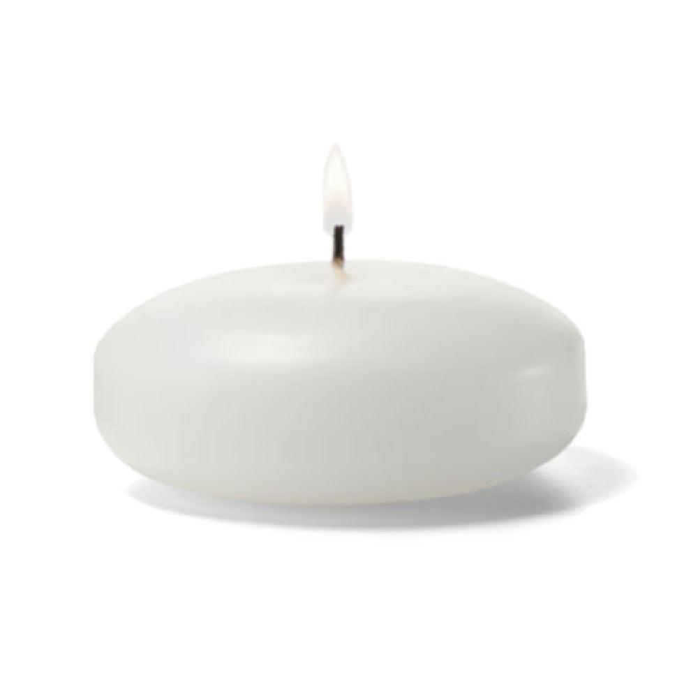 Hollowick FC3W-72 Select Wax® Floating Candle 3" Dia. X 1-3/16"H White (72 Each Per Case)