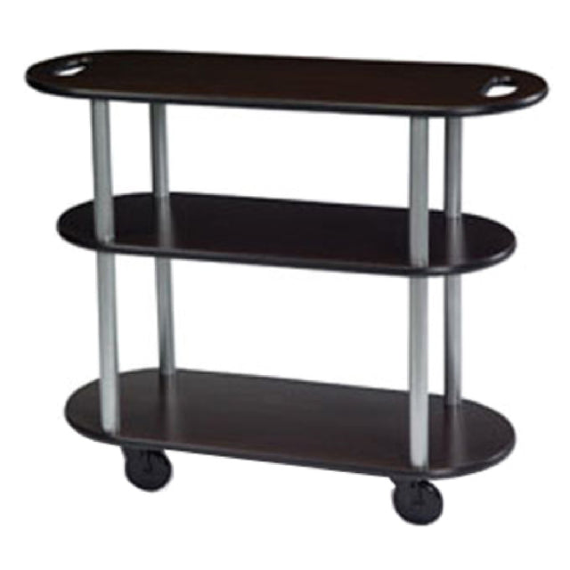 Lakeside 36204_MAPLE Service Cart Oval 16"D X 39"W X 35"H