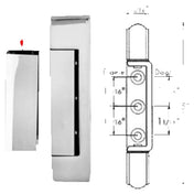 Franklin Machine Products 123-1067 Hinge Cover 2-3/16"L X 5/8"W Stainless Steel