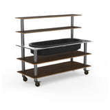 Steelite MGCMLC01WSXW Mogogo Buffet Solutions Modular Back Bar Station 3-tier