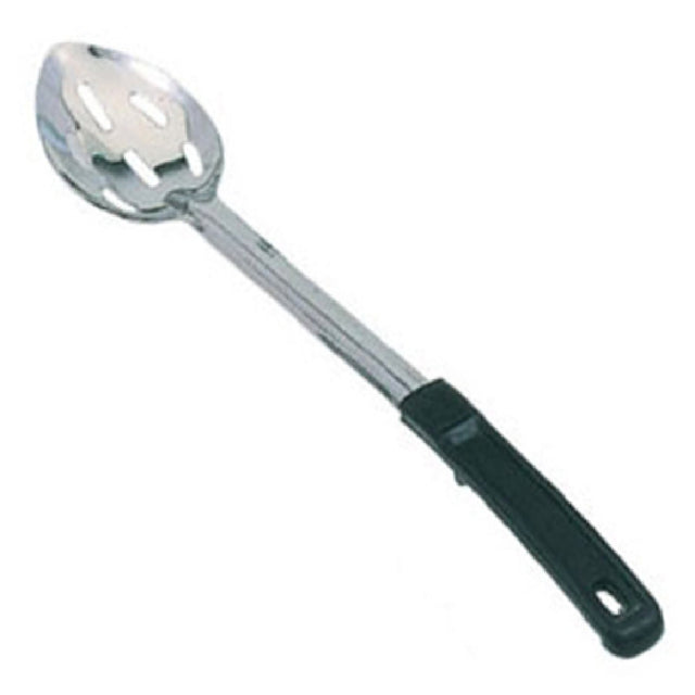 Omcan 80733 11-inch Stainless Steel Slotted Basting Spoon With Stop-Hook Handle