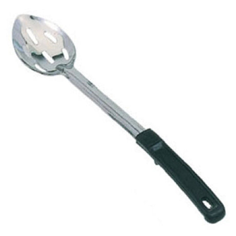 Omcan 80735 15-inch Stainless Steel Slotted Basting Spoon With Stop-Hook Handle