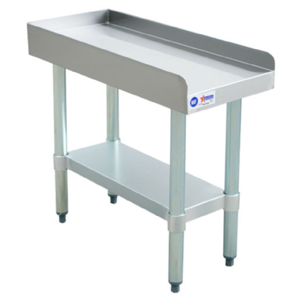 Omcan 47691 (47691) Equipment Stand 12"W X 30"D Stainless Steel Top With 2" Upturn On Rear & Sides