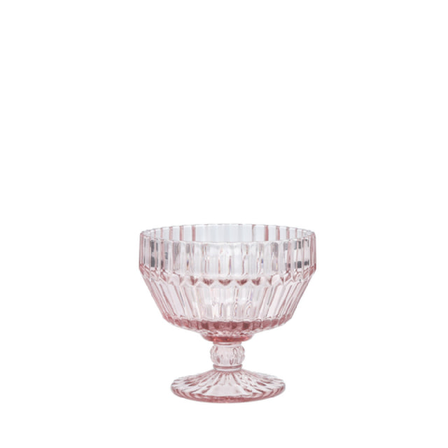 Fortessa ARCHIE.PK.02 Archie Pink Footed Dessert Bowl Glass 10 Oz. Dishwasher Safe (6 Each Per Case)