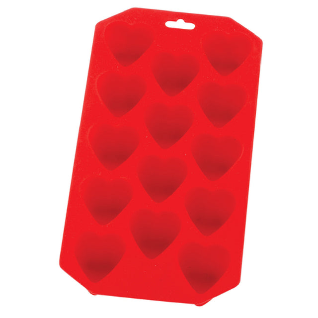 Harold Import Co. 43725 HIC Ice Tray & Baking Mold Flexible Silicone Heart Shape