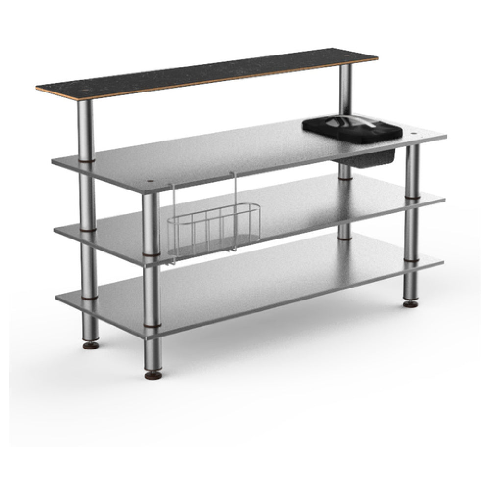 Steelite MGCMLC06MSXF Mogogo Buffet Solutions Modular ProBar Station 4-tier 71" X 40" X 47-1/2"H