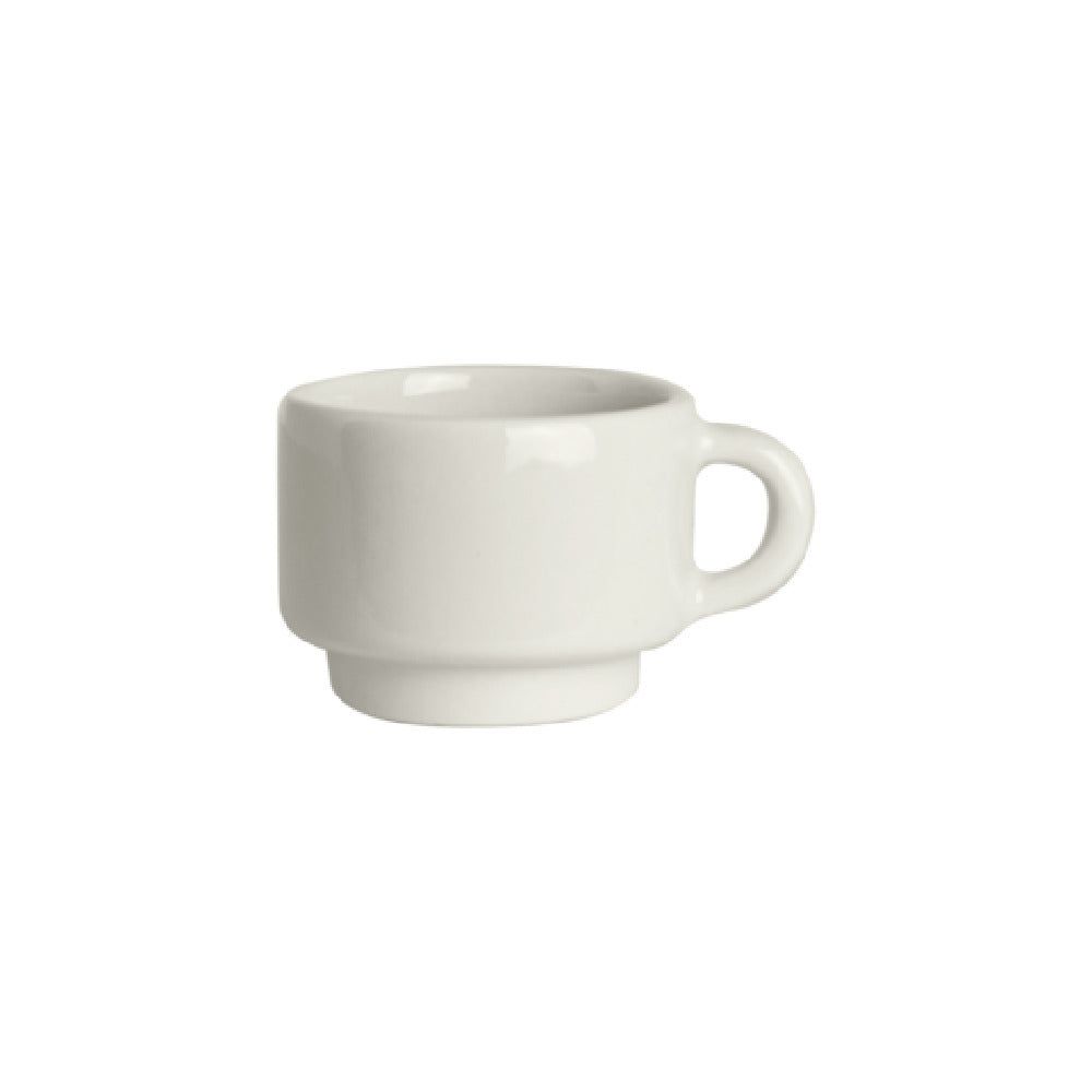 Steelite DCI127W Espresso Coffee Cup 3 Oz. 2-1/4" Dia. (3-1/4" With Handle) X 1-3/4"H