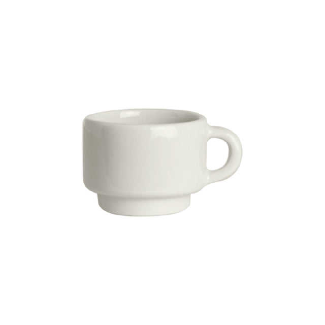 Steelite DCI127W Espresso Coffee Cup 3 Oz. 2-1/4" Dia. (3-1/4" With Handle) X 1-3/4"H