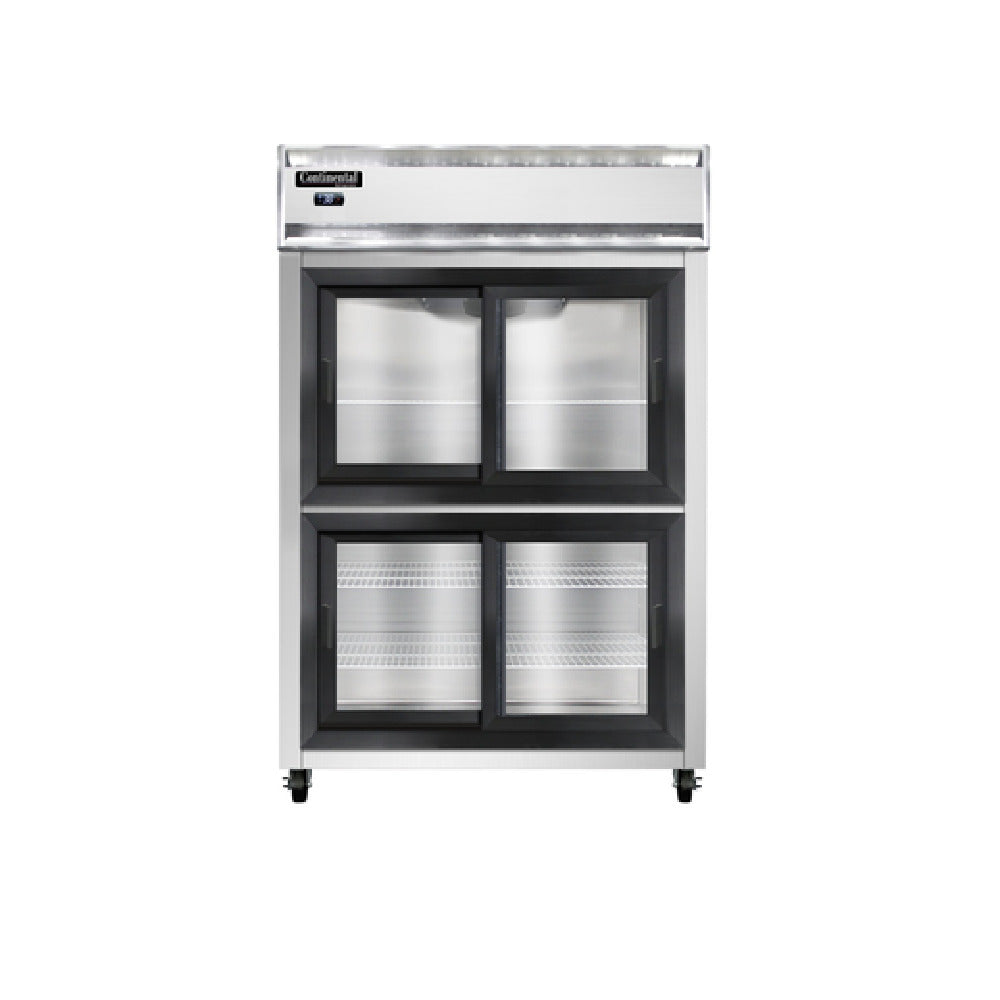 Continental Refrigerator 2RSNSASGDHD Refrigerator Reach-in Display Two-section