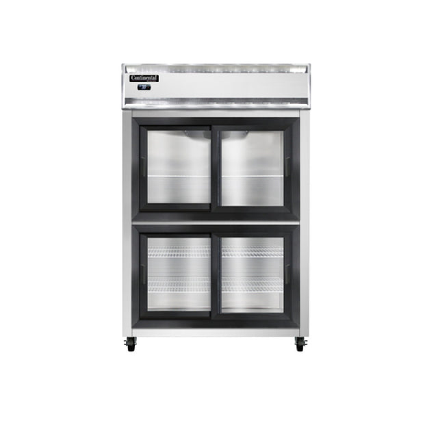 Continental Refrigerator 2RSNSASGDHD Refrigerator Reach-in Display Two-section