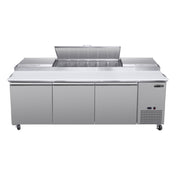 Maxximum MVPP92HC Maxx Cold V-Series Refrigerated Pizza Prep Table 92"W 30.8 Cu Ft