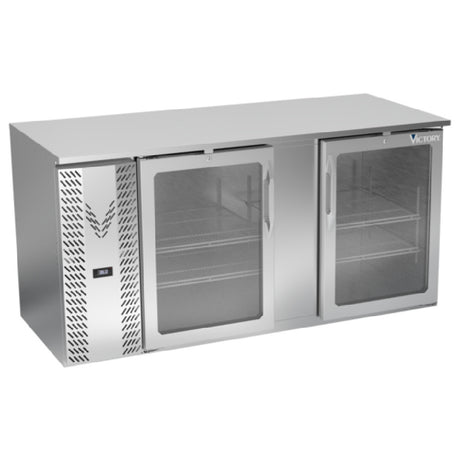 Victory VBB68HC-FG-S - Back Bar Refrigerator, Food Rated, Two-section