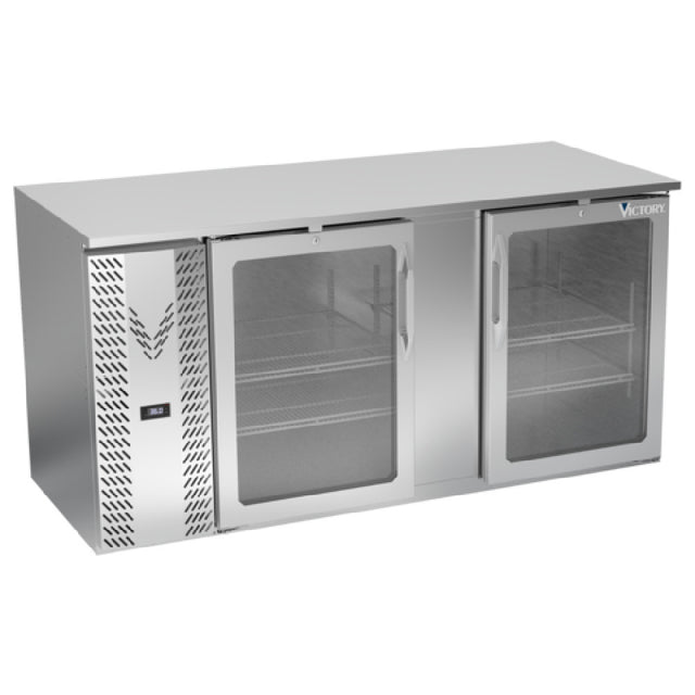 Victory VBB68HC-FG-S - Back Bar Refrigerator, Food Rated, Two-section