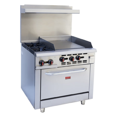Omcan 46026 (CE-CN-0002-GN) Restaurant Range Natural Gas 36"W