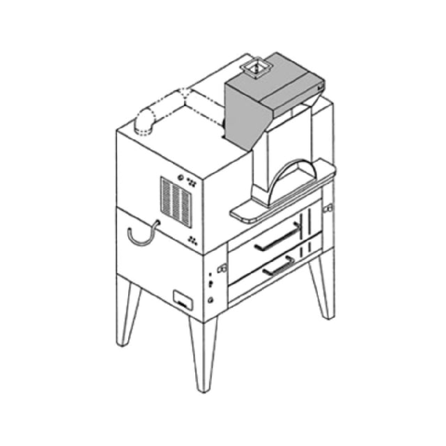 Bakers Pride PB-24S Il Forno Classico® Exhaust Hood Eyebrow Style