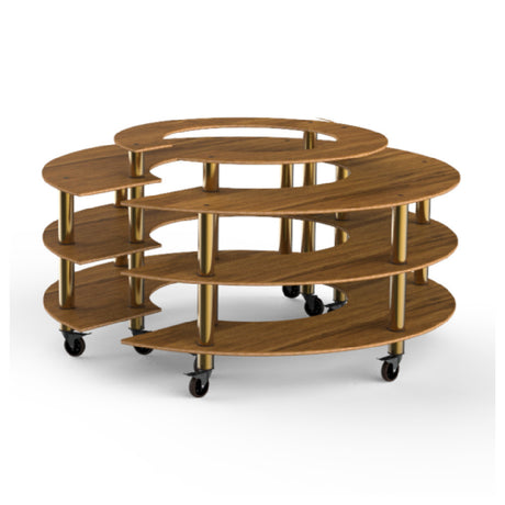 Steelite MGCMSB01BBXW - Round Market Station, 81.5" X 81.5" X 41.0", Modular