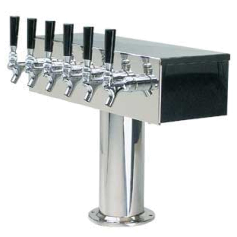 Micro Matic DS-356-PSS T Style Draft Beer Tower Countertop 20"W X 15-1/2"H