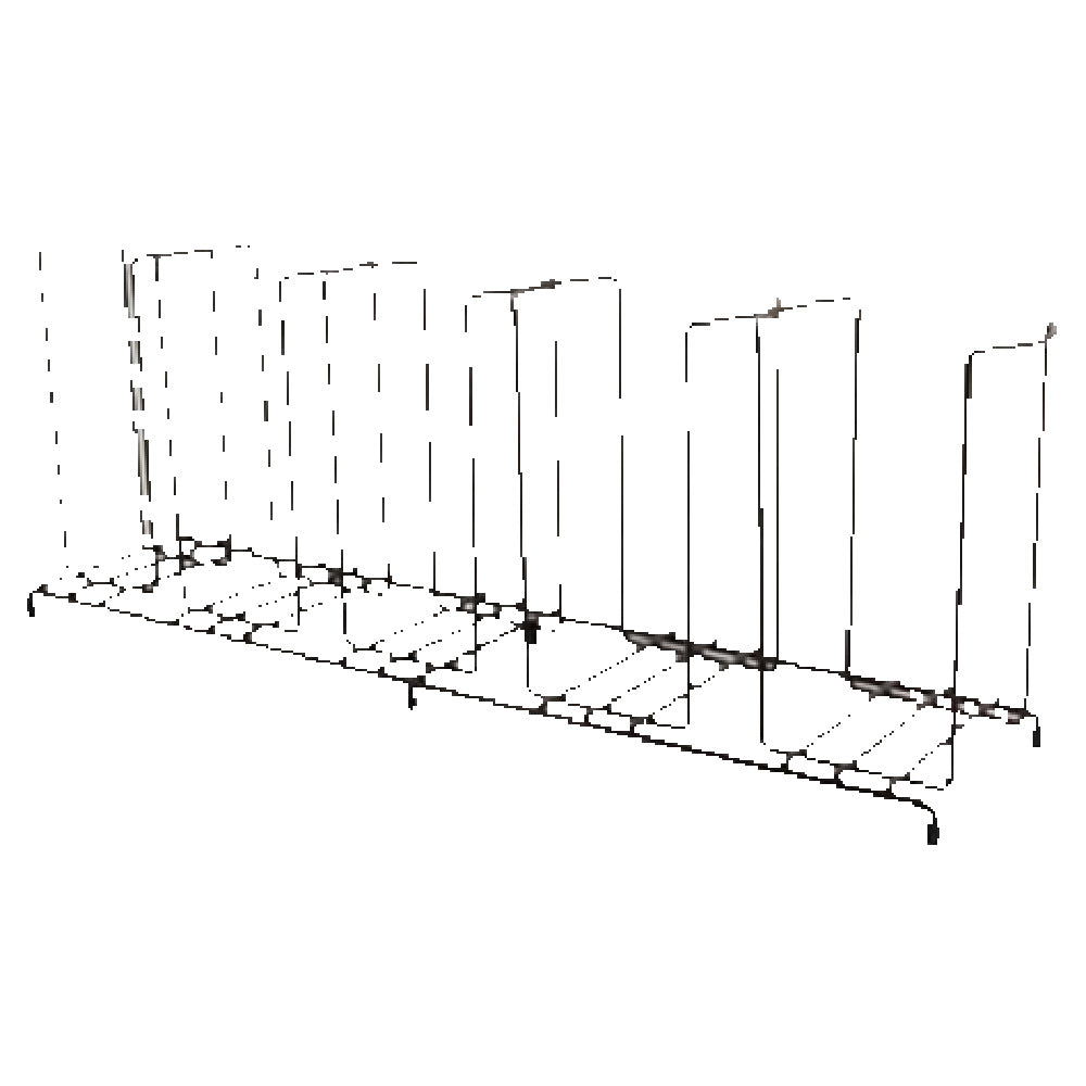 Franklin Machine Products 104-1120 Dispense-Rite® Cup Rack 8-1/2" H X 23"W X 5"D 5 Section