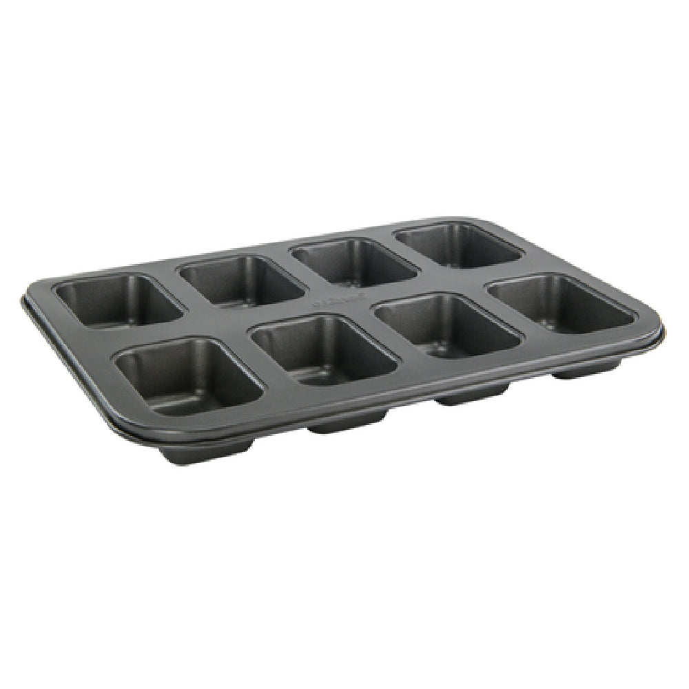 Winco HLF-8MN Mini Loaf Pan (8) 5 Oz. Compartments 14" X 10-5/8" X 1-3/8"H