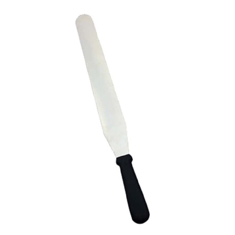 Omcan 80001 (80001) Bakery Spatula 10" X 1-3/8" Stainless Steel Blade Black Plastic Handle