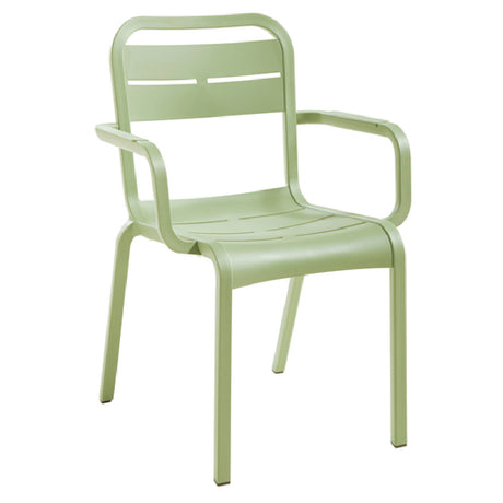 Grosfillex UT115721 Cannes Stacking Armchair Indoor/outdoor Use Contoured