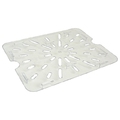 Franklin Machine Products 133-1729 Carlisle® Food Pan Drain Shelf 1/2 Size Clear Polycarbonate