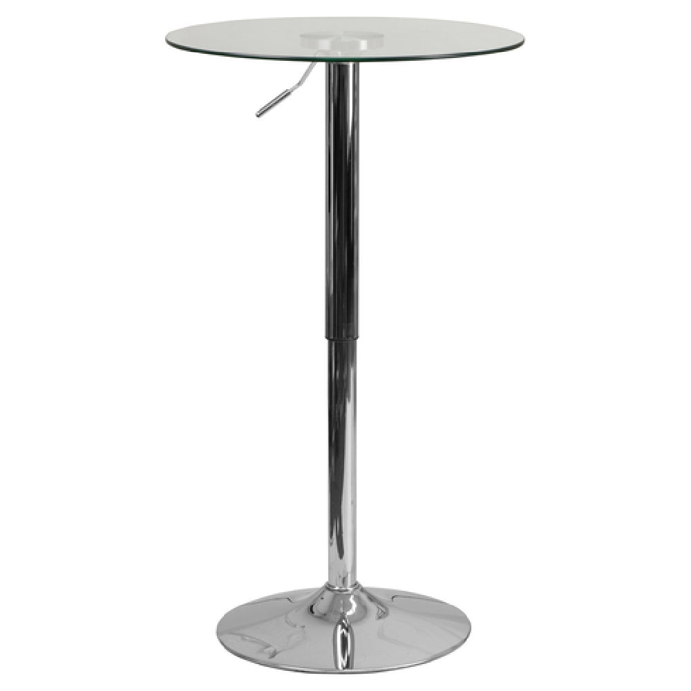 Flash Furniture CH-5-GG Table 23-1/2" Dia. X 33-1/2" To 41" Adjustable Height