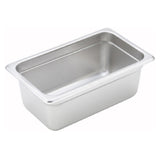 Winco SPJM-404 Steam Table Pan 1/4 Size 10-5/6" X 6-5/16" X 4" Deep