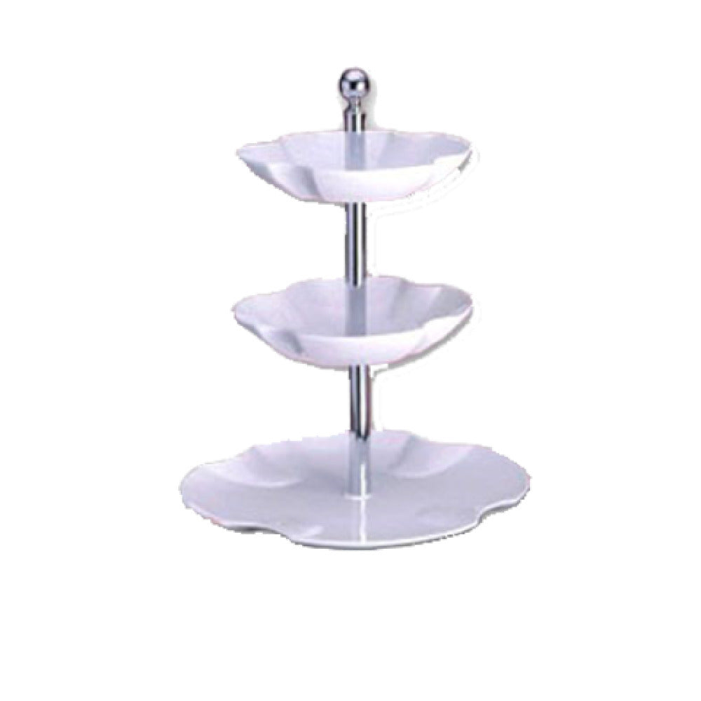 Bon Chef 70061WHTM - Futura Platter, 3-tier Set, 20-1/8"W X 26-1/2"H