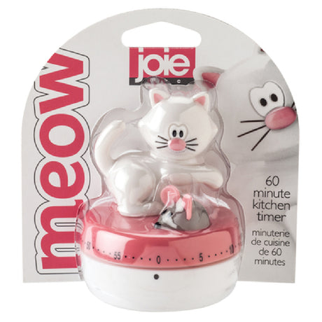 Harold Import Co. 12444 Joie Meow Kitchen Timer 2-1/4" 60 Minute