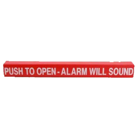 Franklin Machine Products 134-1192 Push Pad Wrap " Push To Open" 2"L X 18-1/2"W X 1-3/4"D