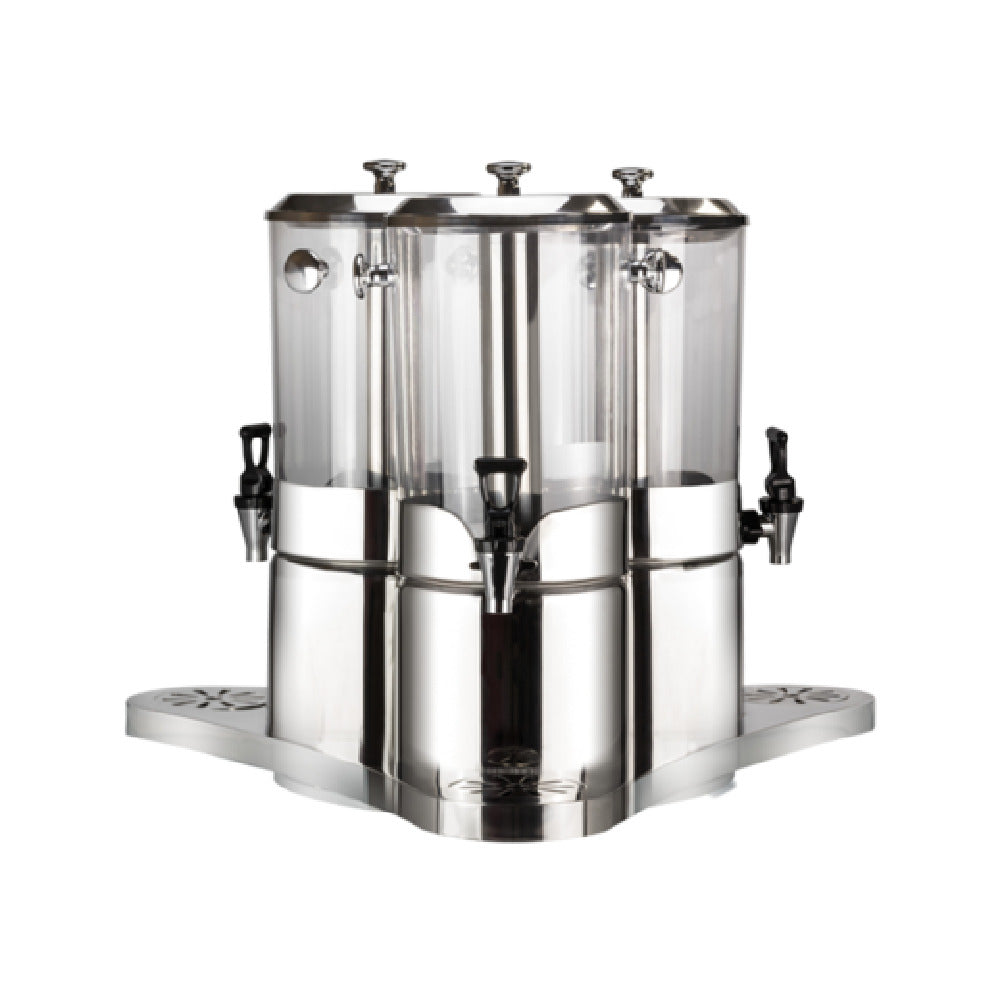 Bon Chef 40507 Juice Dispenser Triple (3) 2 Gallon Each Cylinder