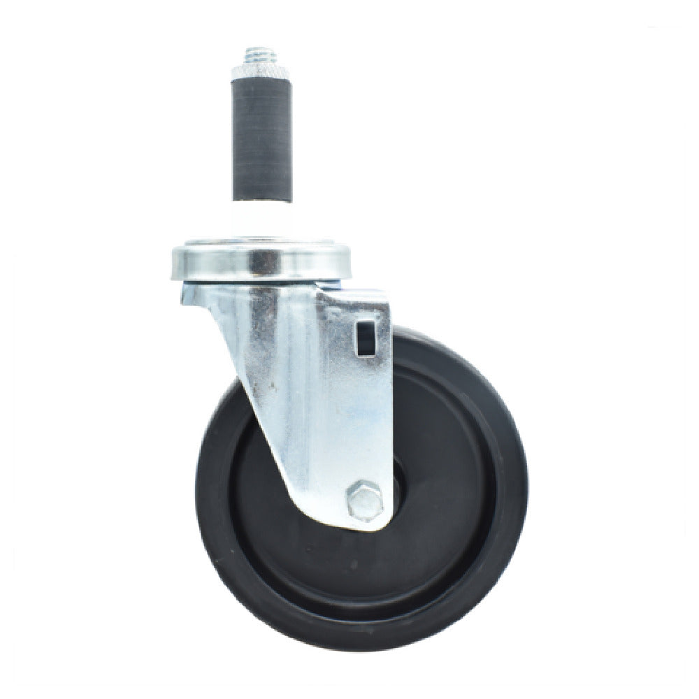BK Resources 5SBR-1RA-LDP - Swivel Caster, 1" Expanding Stem, 5" Polyolefin Wheel