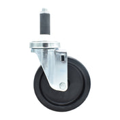 BK Resources 5SBR-1RA-LDP - Swivel Caster, 1" Expanding Stem, 5" Polyolefin Wheel