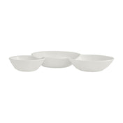 Steelite 51109ST3265 3 Compartments Gourmet Sauce Dish 7.0 Oz. 7.125" X 1.0"