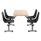 National Public Seating CSBG2448 NPS® Cluster Swivel Booth 61.5"W X 48DL X 33"H