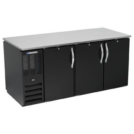 Beverage Air BB72HC-PT-B - Refrigerated Back Bar Pass-Thru Storage Cabinet, Three-section