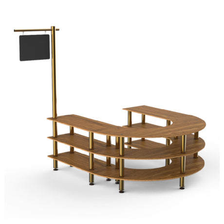 Steelite MGCMSA07BBXF - U Shaped Station, 88.0" X 81.5" X 95.5", Modular