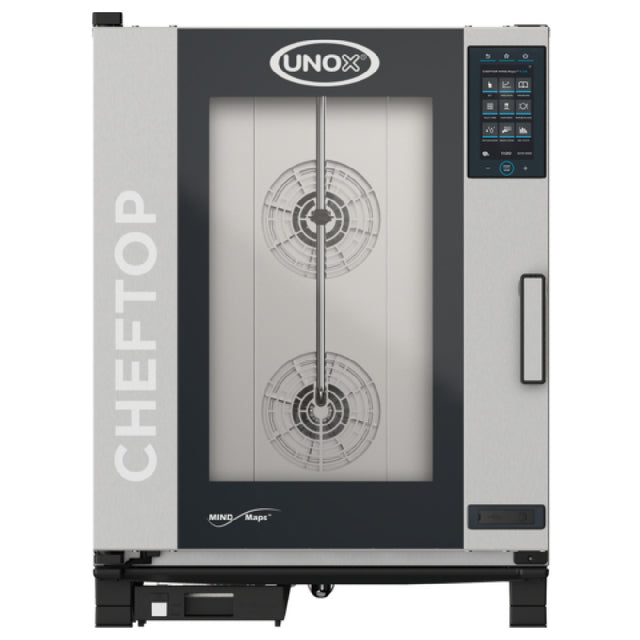 UNOX XAVC-1011-GPRM_LP ChefTop MIND.Maps™ Plus Combi Oven/Steam Oven Is A Gas Countertop Oven That Combines Heat