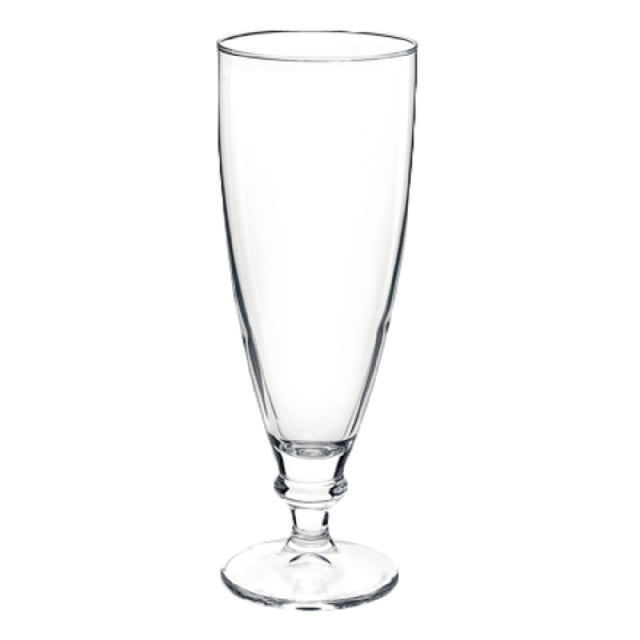 Steelite 4920Q111 Beer Pilsner Glass 13 Oz. (H 8" M 2-3/4" T 2-3/4" B 2-5/8") Footed