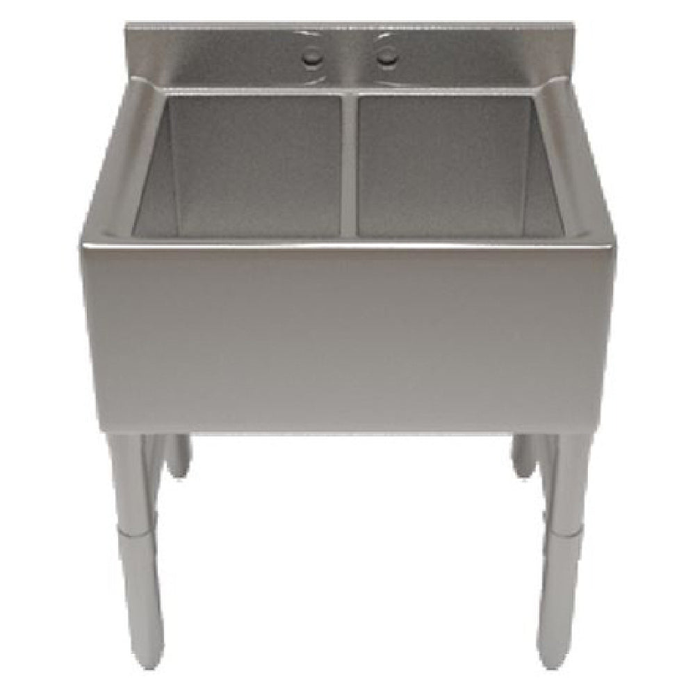 NBR Equipment UW-3-101410-36 Slim-Line Underbar Sink Unit Three-compartment 36"W X 18-1/4"D X 32-1/2"H Overall Size