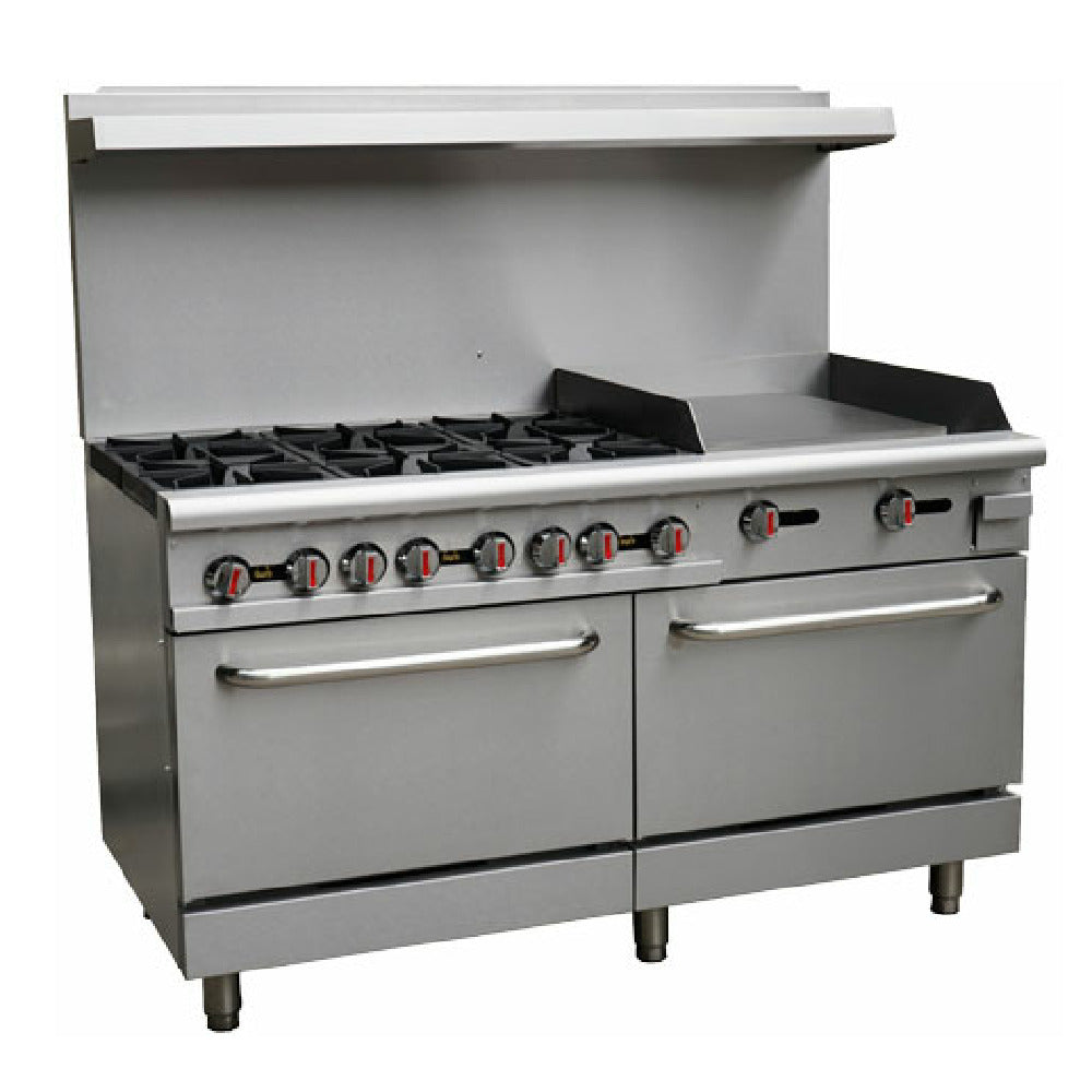 Omcan 46028 (CE-CN-0006-GN) Restaurant Range Natural Gas 60"W