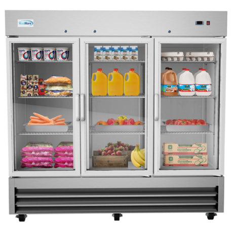 Koolmore RIR-3D-GD Refrigerator Reach In Three-section