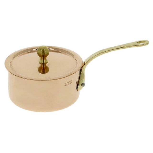 JB Prince RB341 De Buyer Copper Saucepan 3.5"dia Brass Long Handle