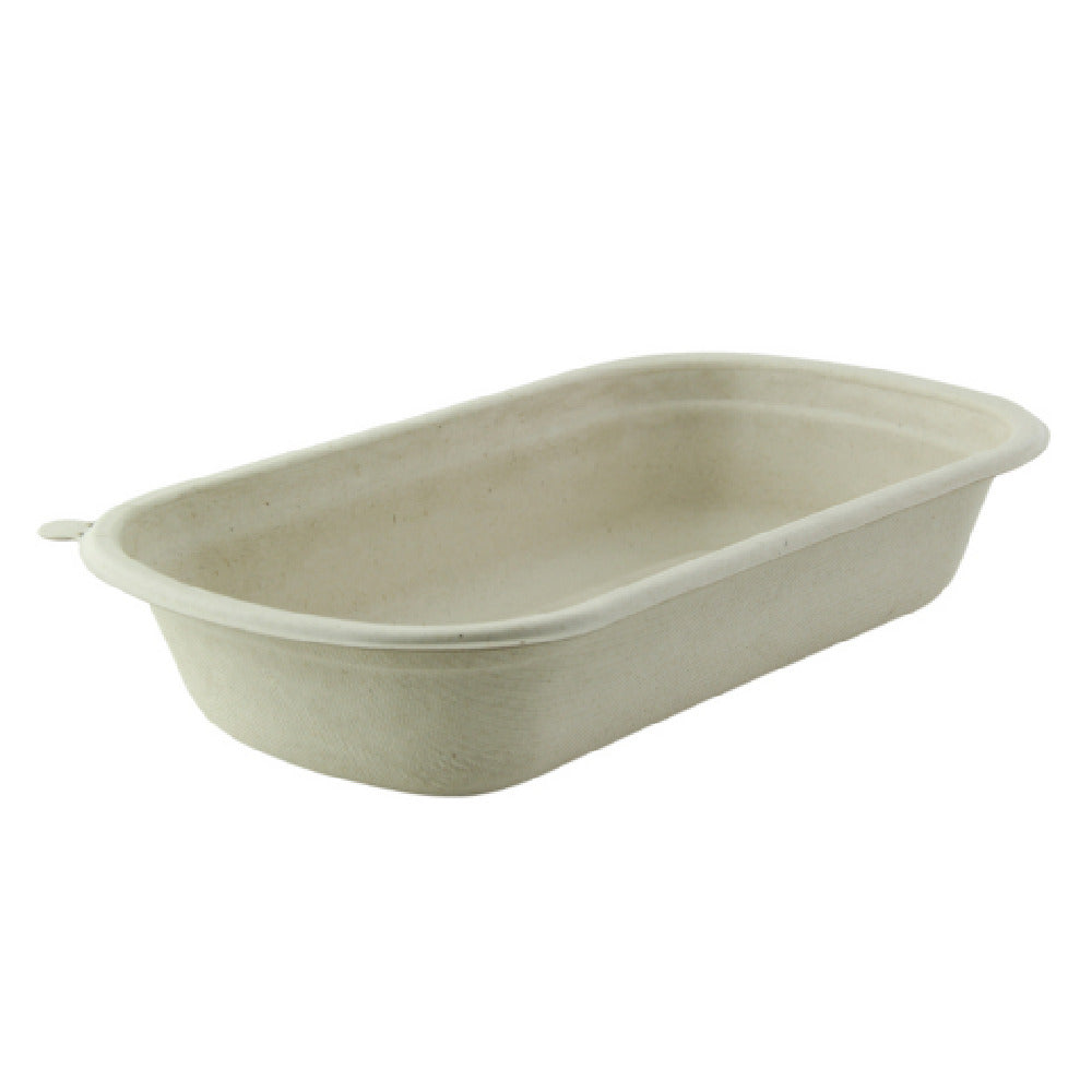PacknWood 210APUREC750BRF - Sugarcane Container, 25oz., 9"L X 5.3"W X 1.4"H