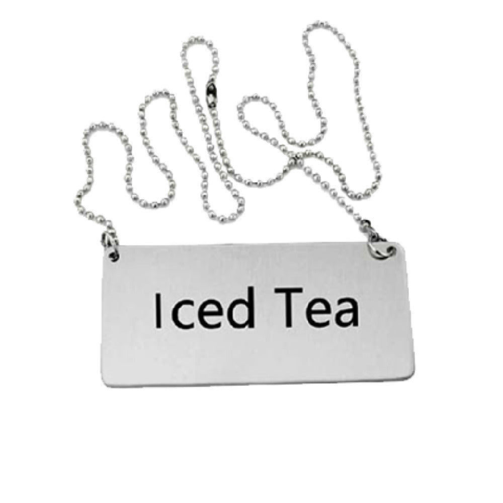 Omcan 80136 (80136) Beverage Sign "Iced Tea" With Chain