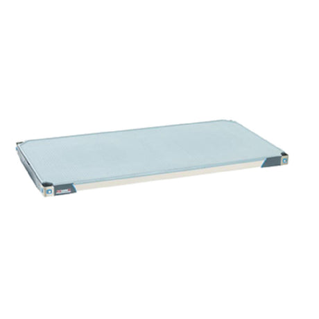 Metro MX1824F Quick Ship MetroMax® I Shelf 24"W X 18"D Reinforced Type 304 Stainless Steel Corners And Removable One-piece Solid Polymer Shelf Mat